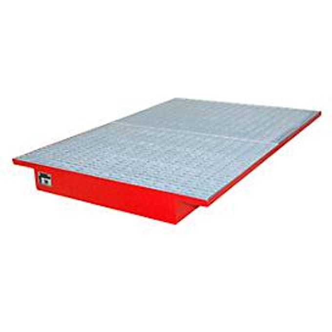 Hangende opvangbakken voor stelling type EHW 1800, rood RAL3000