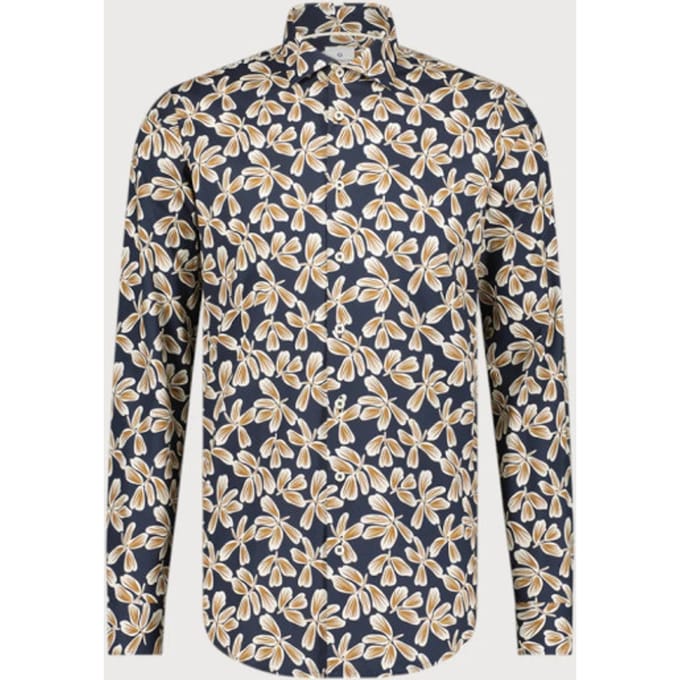 Blue Industry Bloemenprint stretch shirt |