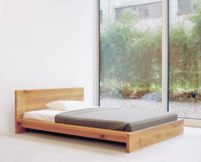 E15 - SL02 Mo bed - 180 x 200 cm - bruin