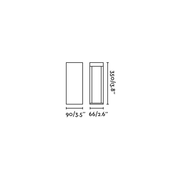 FARO BARCELONA LED sokkellamp Cerler, bruin, 35 cm, metaal, IP65, CCT