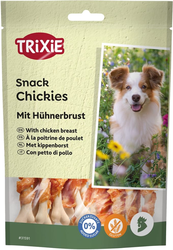 Trixie Premio Chickies - Kippenborst Snack 100 Gr - Vleesgehalte 61%