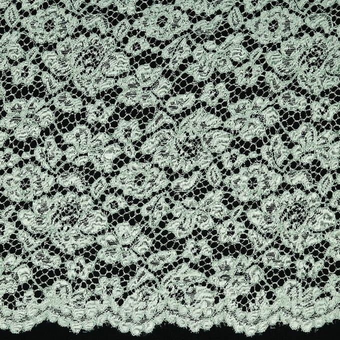 10 meter kant stof - Licht groen - 145cm breed