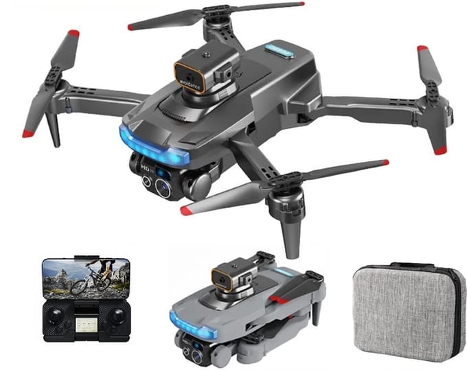 LUXWALLET AeroTech Celestial – 5 GHz Quadcopter Drone – Laser Obstacle Avoidance – Multiplunt Vluchtmodus – Retun To Home + Extra Accu - Zwart