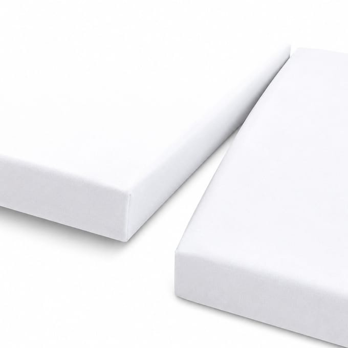Day Dream split hoeslaken - jersey - 180 x 220 - Wit