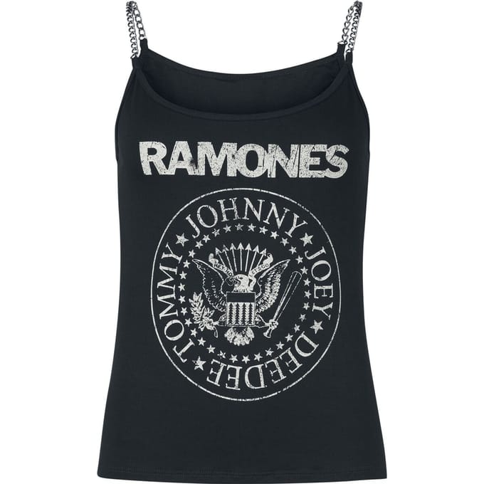 Ramones Top - Crest - S tot XXL - voor Vrouwen - zwart