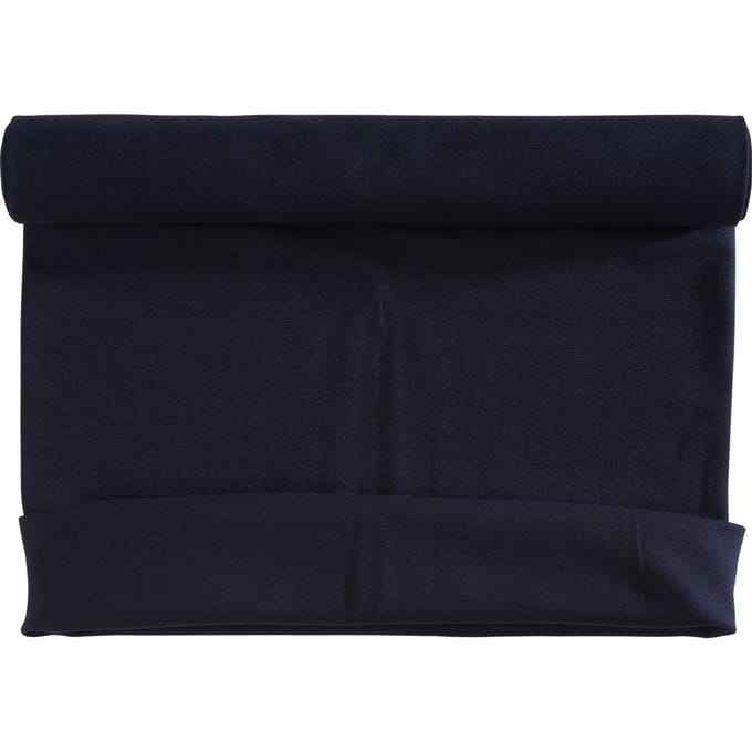 Manchet stof 1x1 rib "Uni" - Dark Navy