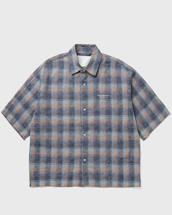 FLANEL SHORT SLEEVE BUTTON-UP