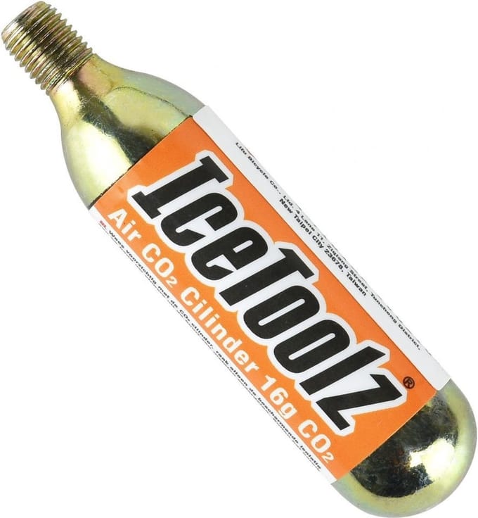 CO2 patronen 16 gram met schroefdraad IceToolz A821 (pot van 50 stuks)