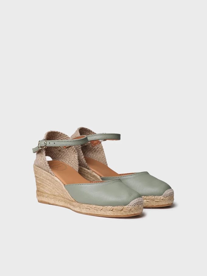 Gesloten leren espadrille | COSTA-5