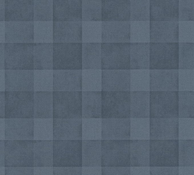 RUITEN BEHANG | Geblokt - Blauw - A.S. Création Natural Living D`eco