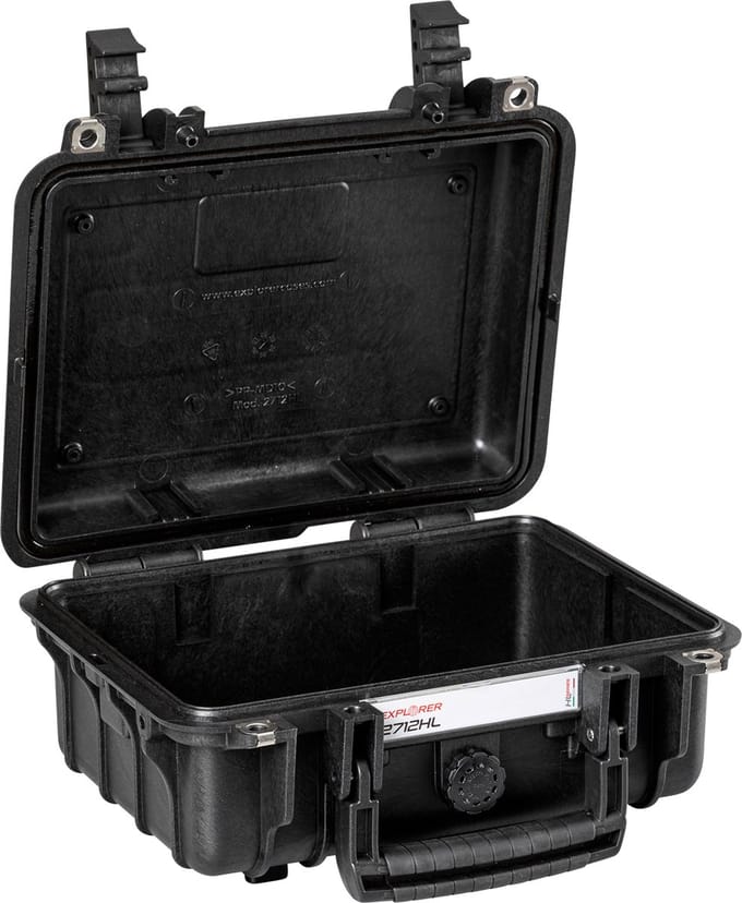 Explorer Cases Outdoor-koffer 2712HL.B E black empty (b x h x d) 28 x 20 x 12 cm Zwart 2712HL.B E