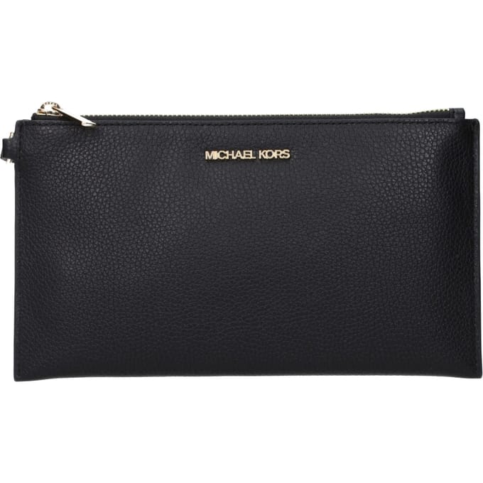 Michael Kors Zwarte Leren Clutch Tas