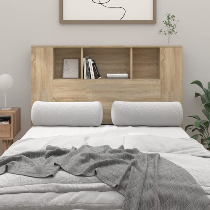 vidaXL - Hoofdbordkast - 120x18,5x102,5 - cm - sonoma - eikenkleurig