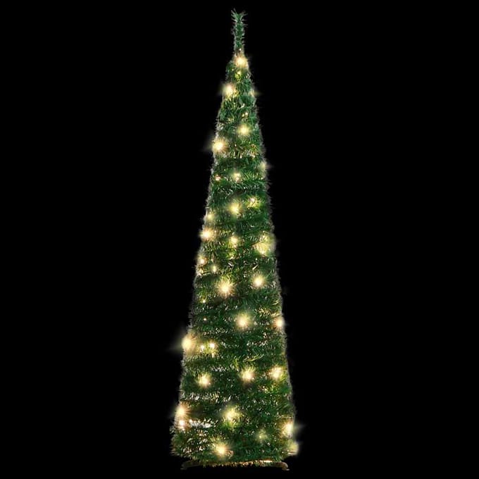 Vidaxl Sapin de Noël Artificiel Type Pop-Up, 50 LED, Vert, 120 cm