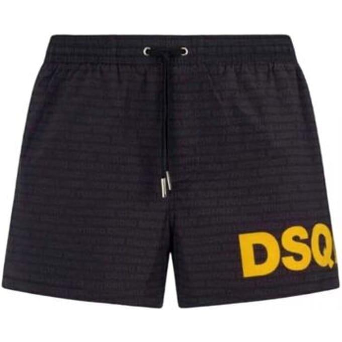 Zwembroek Dsquared D7B5C6600-014 BLACK/YELLOW