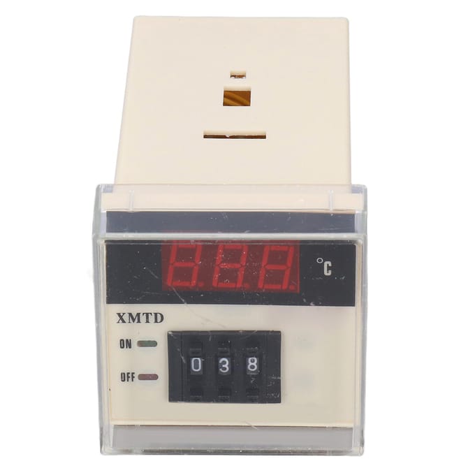 AC 220V Type E Contrôleur de Température Réglable Thermostat Numérique LCD 0?399 celsius  XMTD?2001 beige