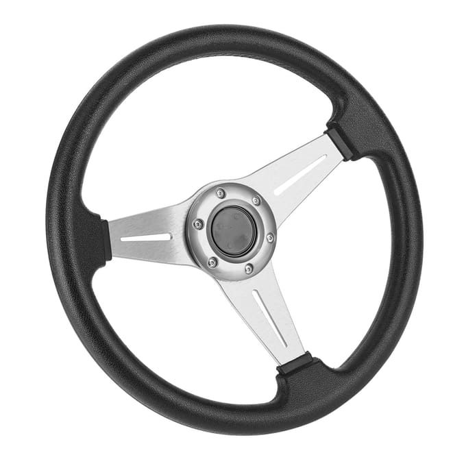 350mm14in Raceauto Driften Stuurwiel Vervanging Universeel Gemodificeerd AccessoireZilver zilver