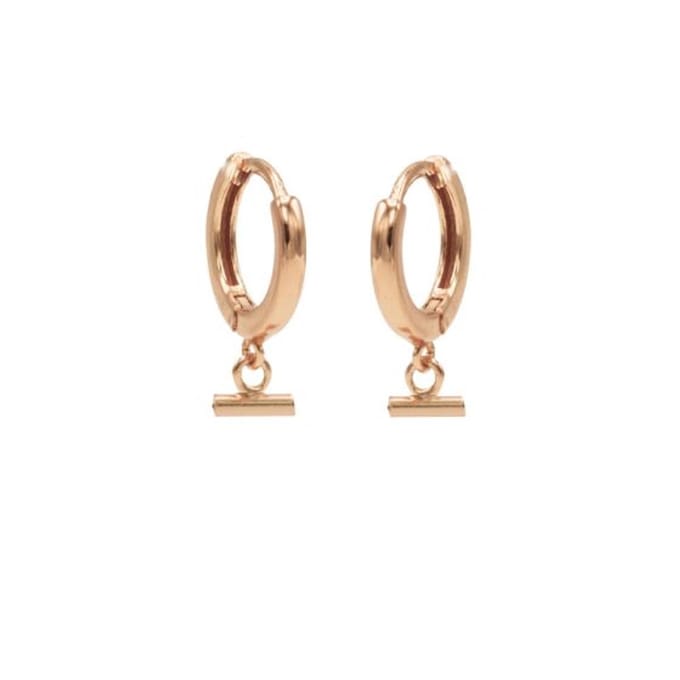 Karma hinged hoops symbool horizontal tube rosé gold M2975HIN