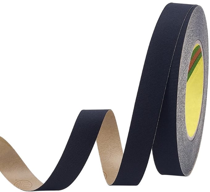 22.8m Zwart Zelfklevend Polyester Vilt - 2cm Stevige Zelfklevende Rip
