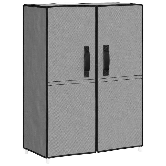 vidaXL - Schoenenkast - 60x28x90 - cm - stof - grijs