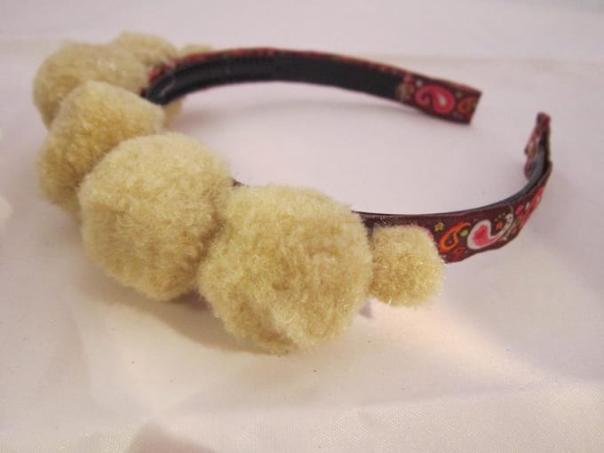 ZoeZo Design - Diadeem - haarband - Silvy - bruin - beige - one size - kinderen