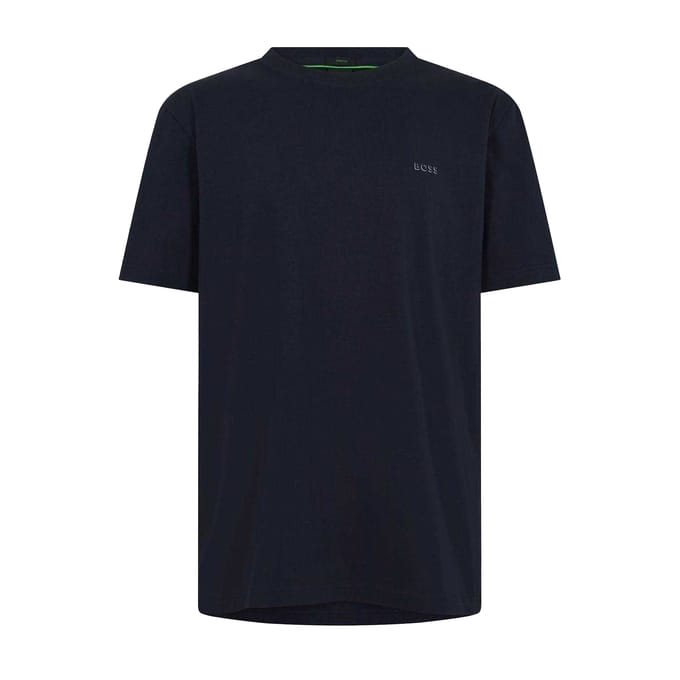 Boss Heren Logo Regular T-Shirt (Donkerblauw)