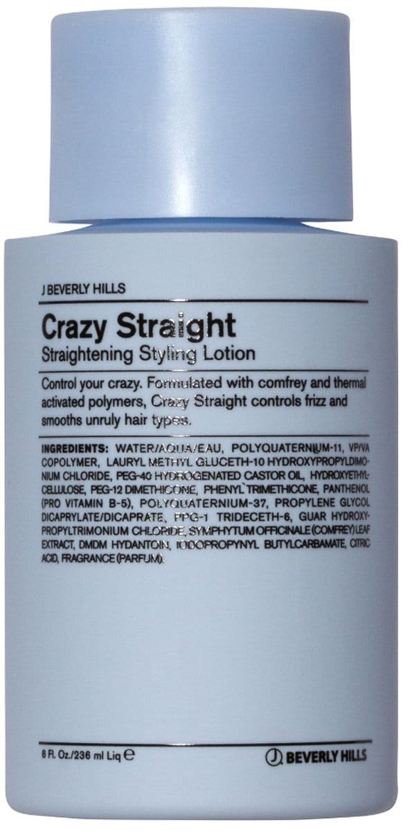 J Beverly Hills Blue Crazy Straight Straightening Styling Lotion 236 ml