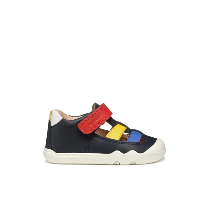 GEOX STEPPIEUP PEUTER Sneakers - MARINEBLAUW/MULTICOLOR - Maat 20