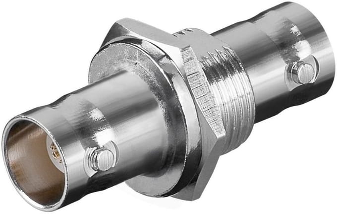 BNC koppelstuk - BNC(v) - BNC(v) - geschikt voor inbouw - 50 Ohm