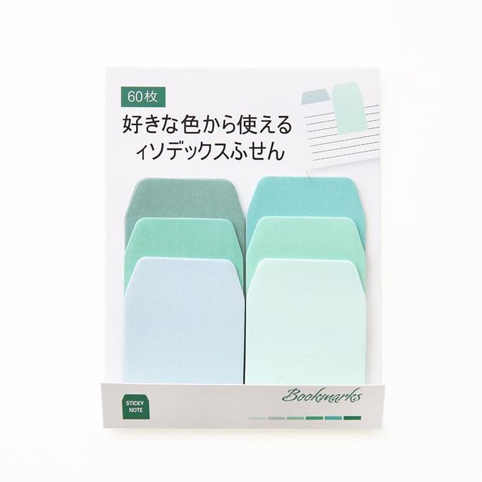 60 vellen Aquarel Verloop Japanse Plaknotitie Memoblok Kantoor Planner Stickerpapier Schrijfwaren Schoolbenodigdheden