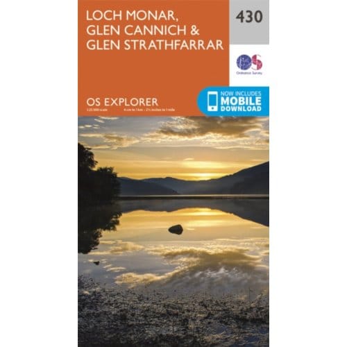 Loch Monar, Glen Cannich And Glen Strathfarrar - Ordnance Survey