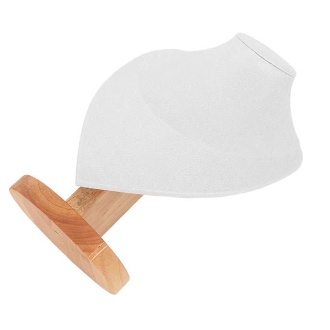 Porte-buste collier anti-rayures base stable chaîne présentoir à bijoux pour vitrine de magasin maison blanc