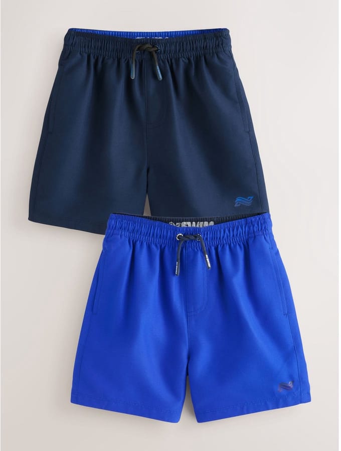 Next - Jongens - Set van 2 zwembroeken - Blauw