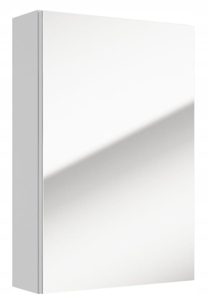 Deftrans Salsa - Hangende Badkamerkast - 60x40 cm - Wit - Spiegeldeur - Lakkering