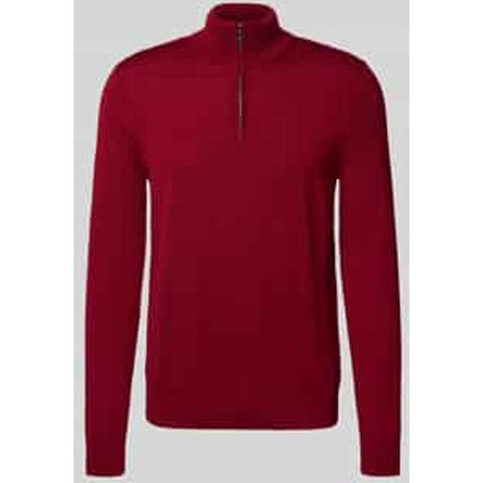 Gebreide pullover van scheerwol met schipperskraag model 'Dario'