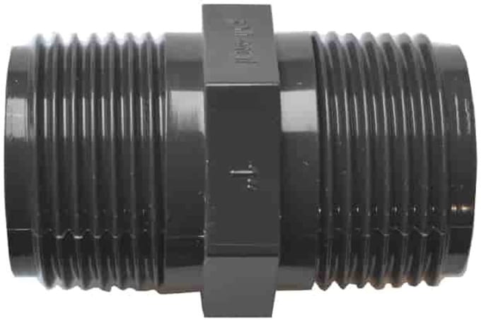 PVC Dubbelnippel 1" AG x AG - Robuuste Buiskoppeling