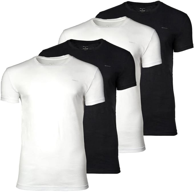 GANT T-shirt C-NECK T-SHIRT 4-PACK L Verpakking van 4