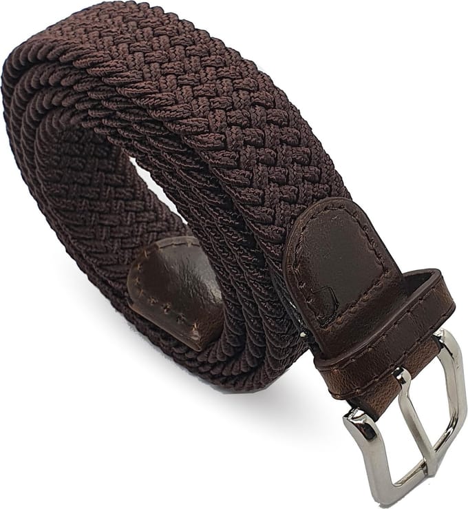 Safekeepers elastische riem -riem elastiek dames - Stretch Riem - riem dames - broekriem - 110 - bruin
