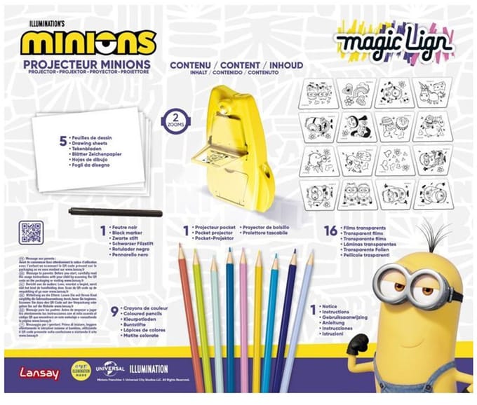 Lansay – Magic Lign Minions – Projector tekenen – Compact – 40+