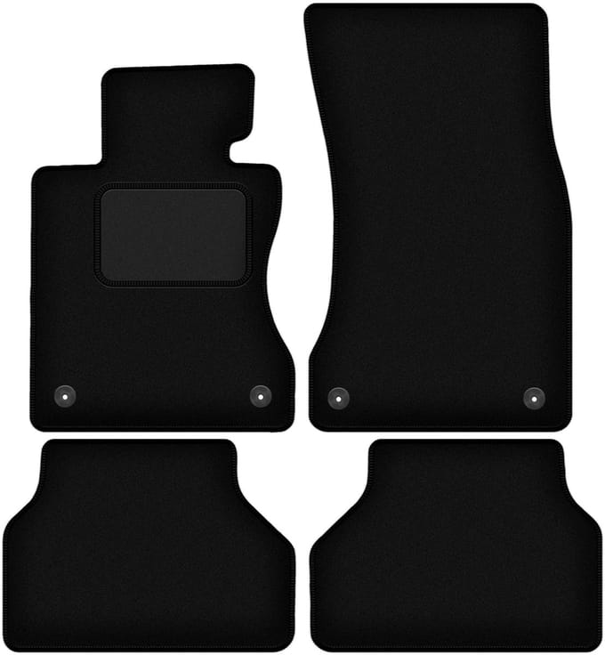 Zwarte veloursmatten voor: BMW 5 E60 RZEPY sedan (2003-2010)