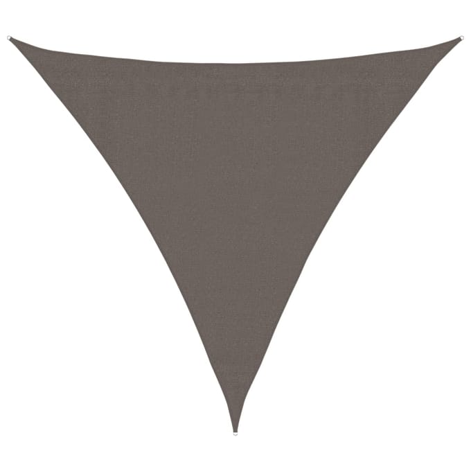 vidaXL - Zonnescherm - antraciet - driehoekig - 3,6x3,6x3,6 - m - HDPE