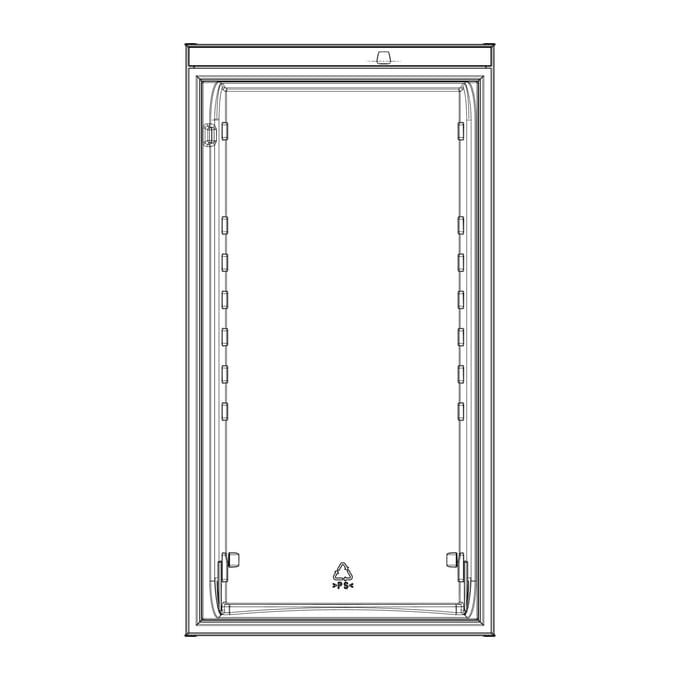 AEG Witte koelkastdeur - 538x1032mm 8084060014