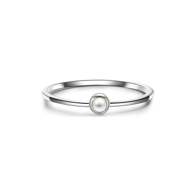 Glanzstücke München Dames-Damesring 925 Zilver Parelmoer 52 Zilver 32021166
