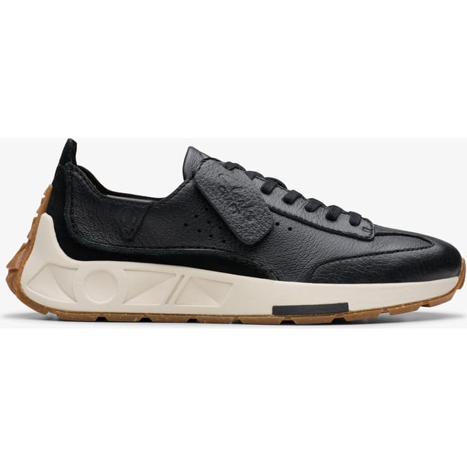 Craft Speed. Zwarte Leren Sneakers