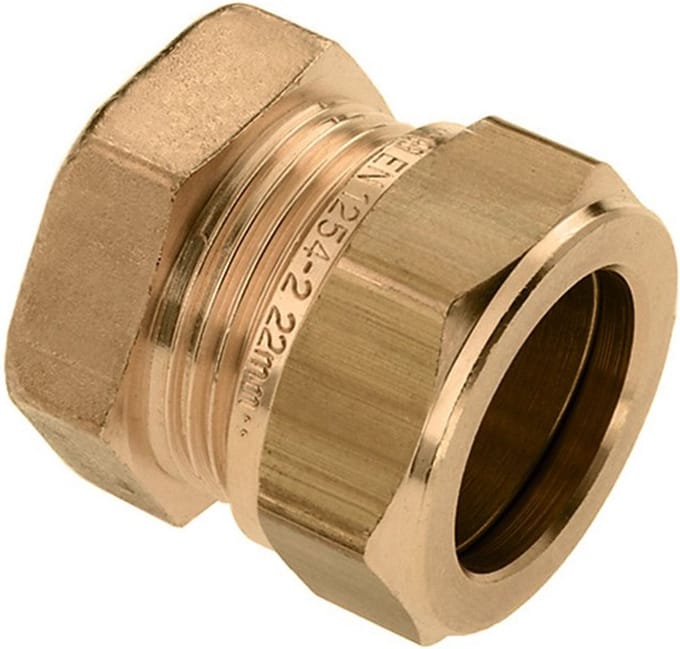 Bonfix messing knelfitting eindkap 15mm F