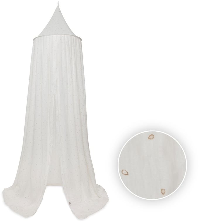 Jollein Klamboe - Voor Baby Bed – 245cm - Leafs