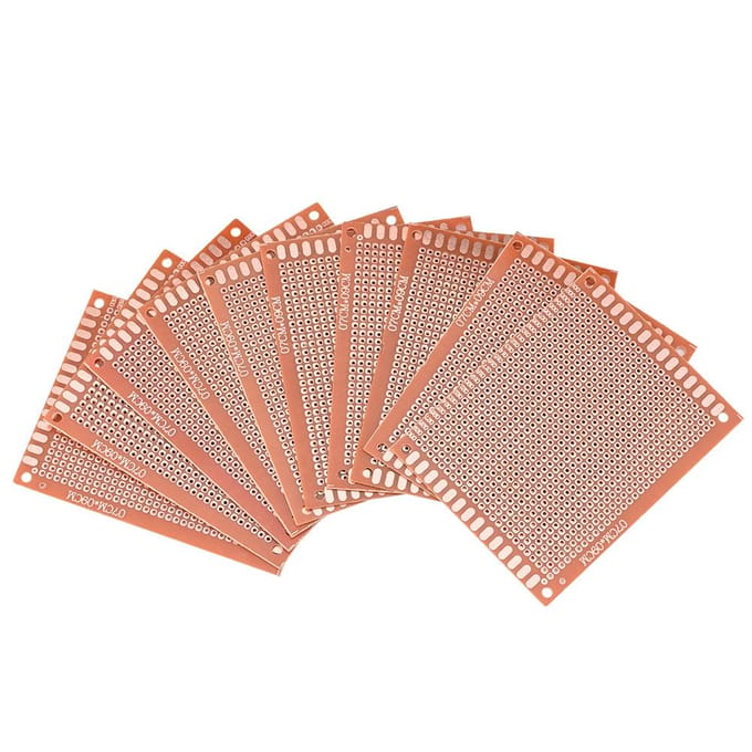 10 stuks set 7x9cm DIY Prototype Enkelzijdig PCB Universeel Circuitbord