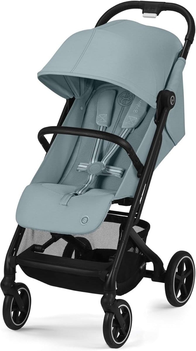 Compacte Kinderbuggy - Lichtgewicht Reisbuggy - Dagelijks Gebruik - One-Pull Harnas - 81x44x105 cm - Stormy Blue