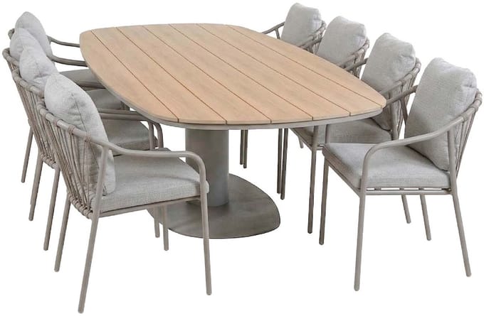 9-delige tuinset | 8 Parijs tuinstoelen | Tuintafel Tower 260cm