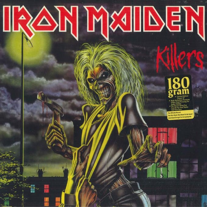 LP IRON MAIDEN - Killers 2564625242 Parlophone 2014 Europa Rock gray